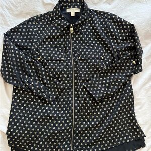 Black and Gold Patterned Michael Kors Long sleeve